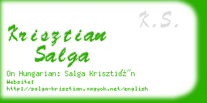 krisztian salga business card